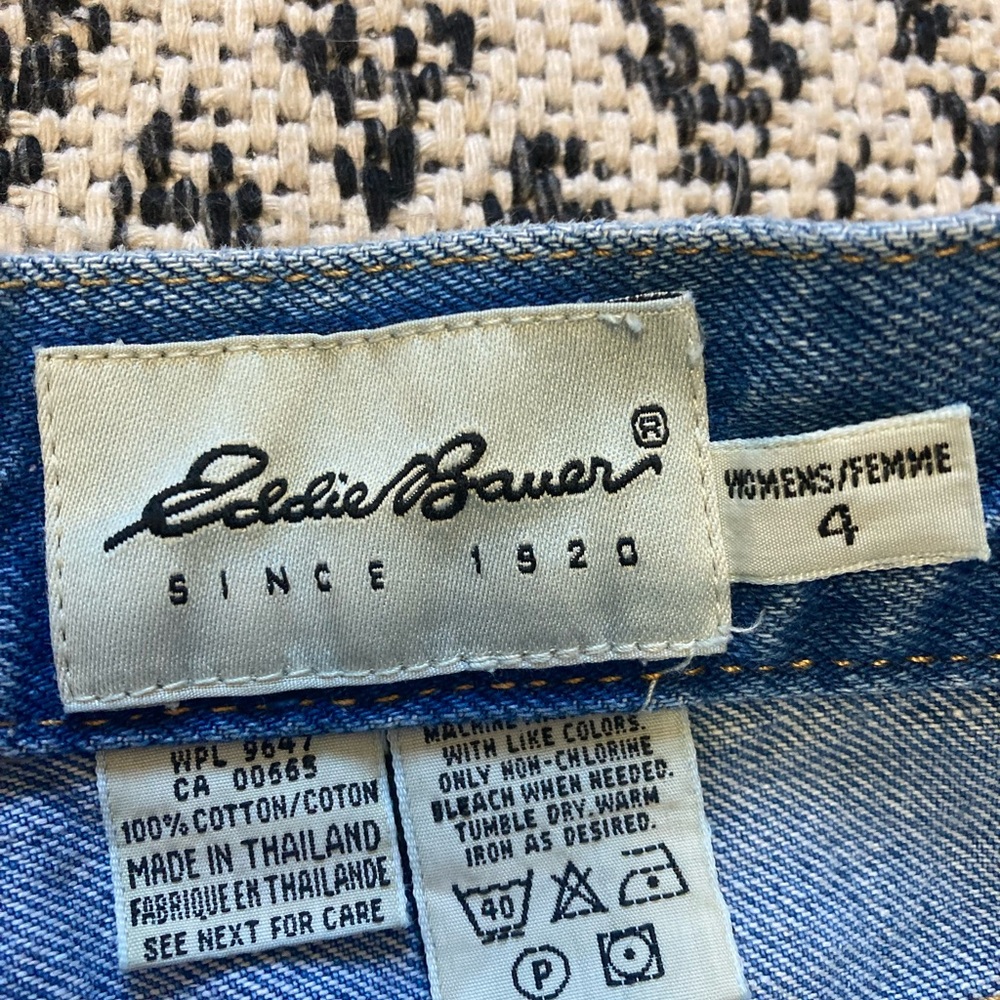 Eddie Bauer Blue Denim Shorts - Picture 2 of 5